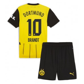 Billiga Borussia Dortmund Julian Brandt #10 Hemmatröja Barn 2024-25 Kortärmad (+ Korta byxor)